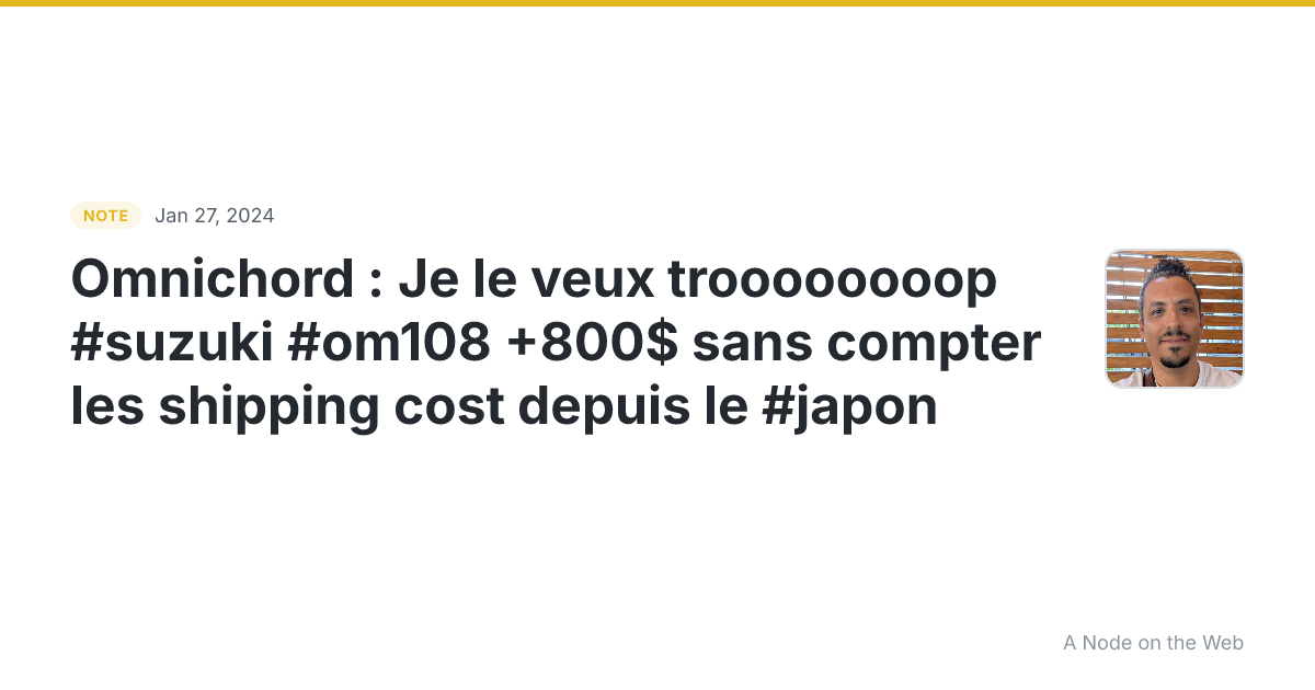 Omnichord : Je le veux troooooooop #suzuki #om108 +800$ sans...