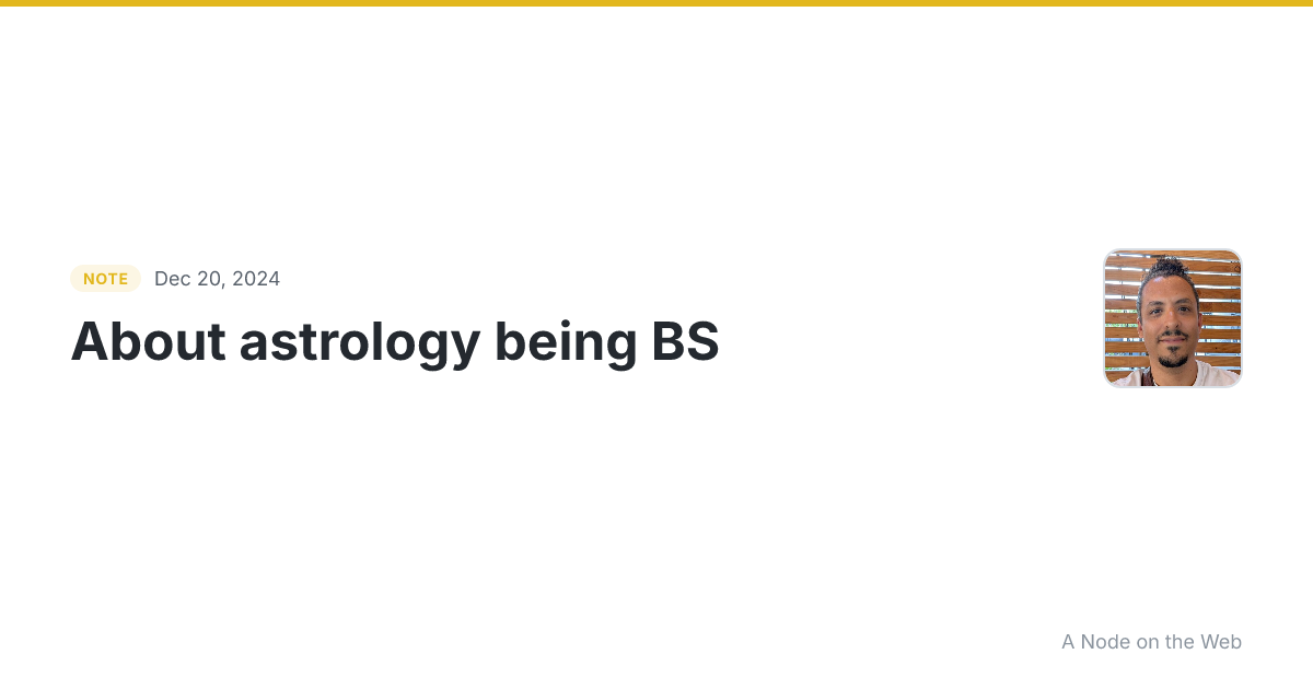 About astrology being BS Clearer Thinking’s Study : Can #ast...