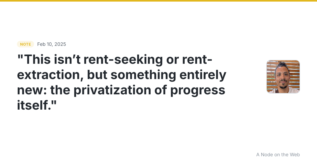 “This isn’t rent-seeking or rent-extraction, but something e...