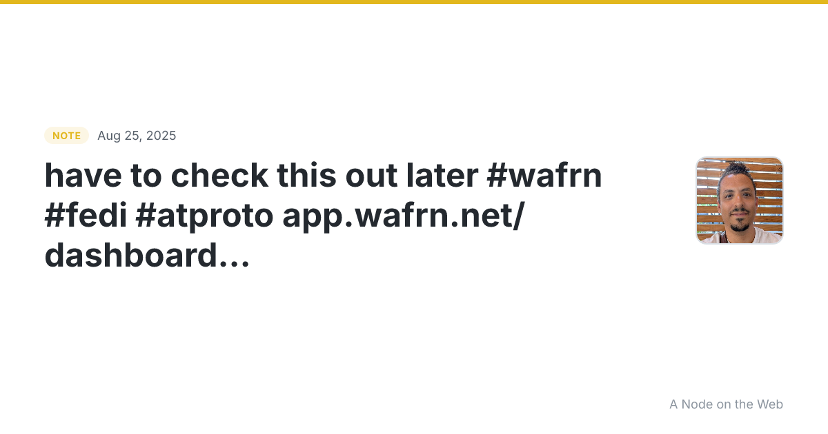 have to check this out later 😲 #wafrn #fedi #atproto app.wa...