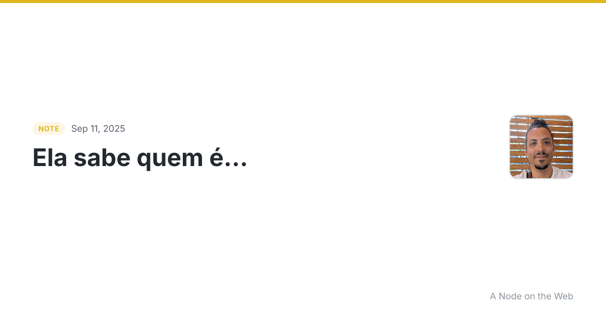 Ela sabe quem é… youtu.be/ZkbuGPXJO…