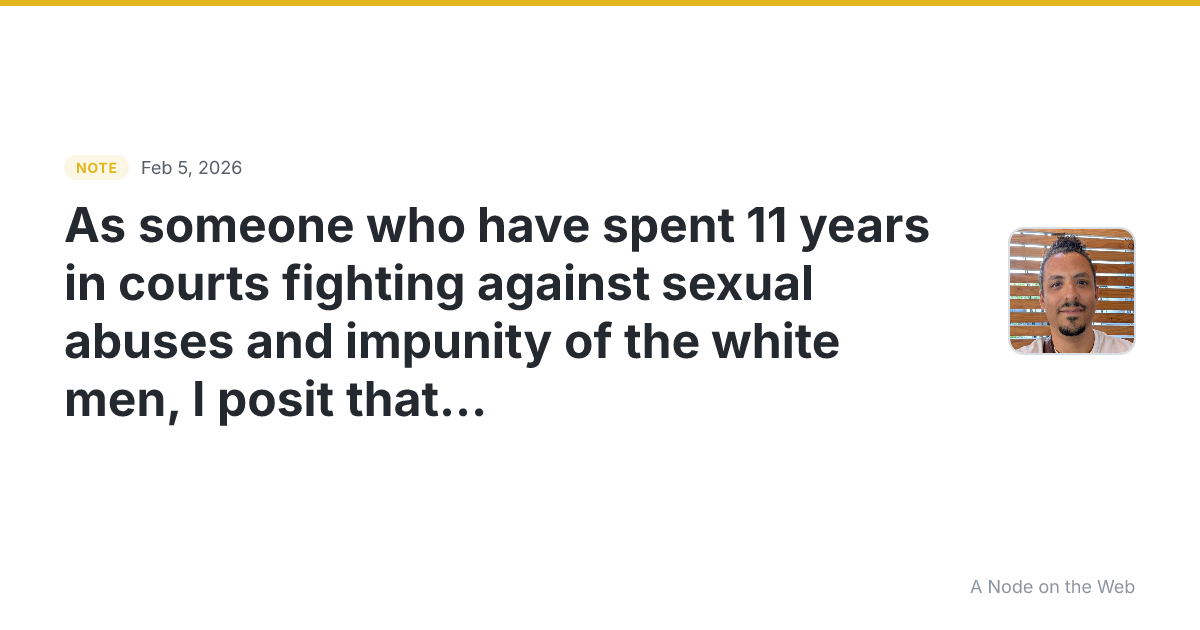 As someone who have spent 11 years in courts fighting agains...