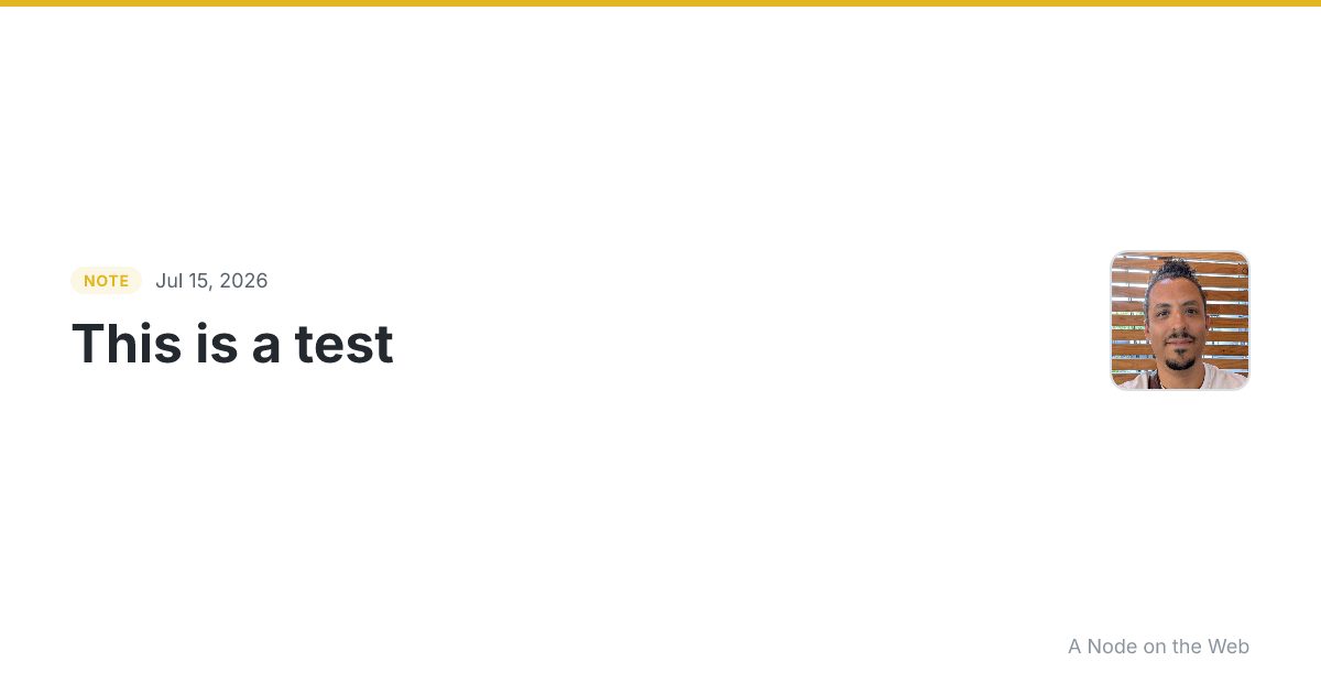 This is a test