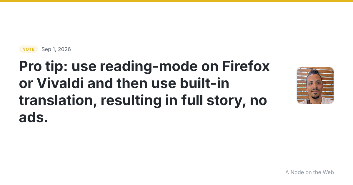 Pro tip: use reading-mode on Firefox or Vivaldi and then use...