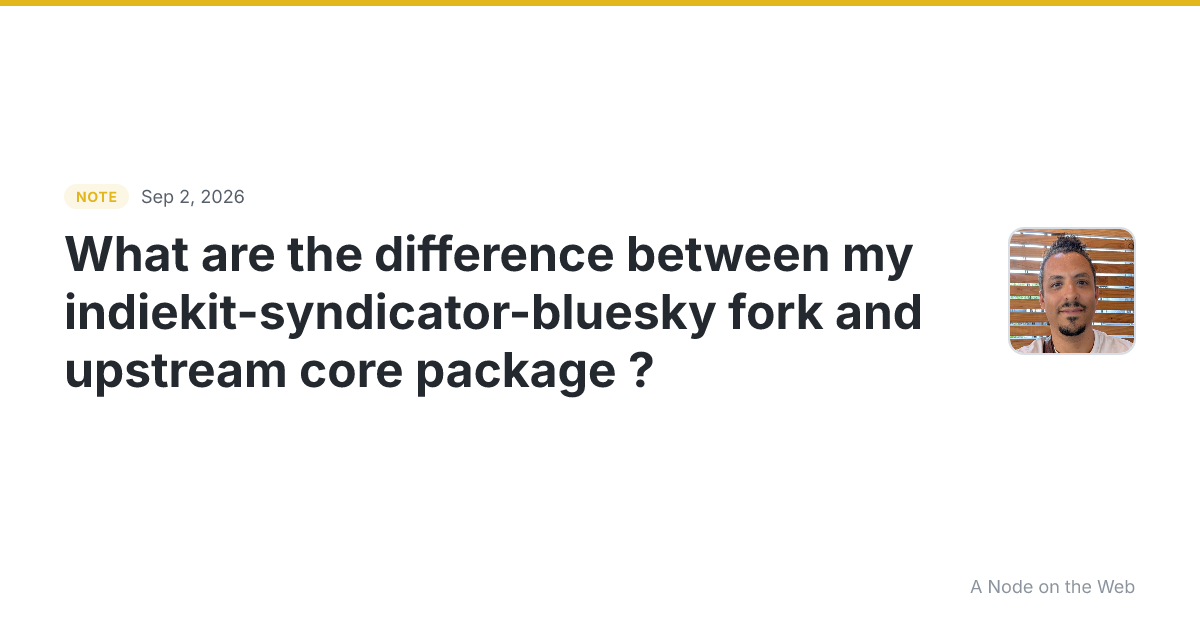 What are the difference between my indiekit-syndicator-blues...