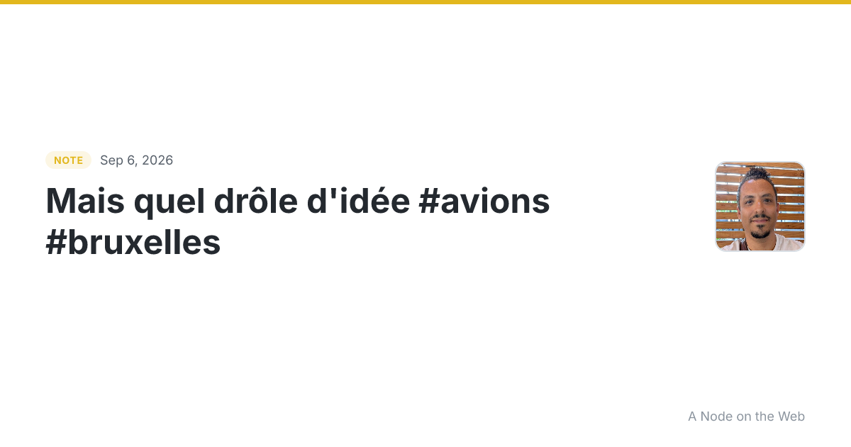 Mais quel drôle d’idée ☀️ #avions #bruxelles